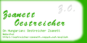 zsanett oestreicher business card